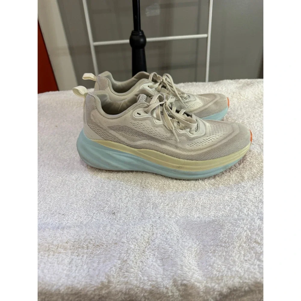 Avia Womens Athletic Sneakers Cream Blue Orange Running Shoes Size 9.5W